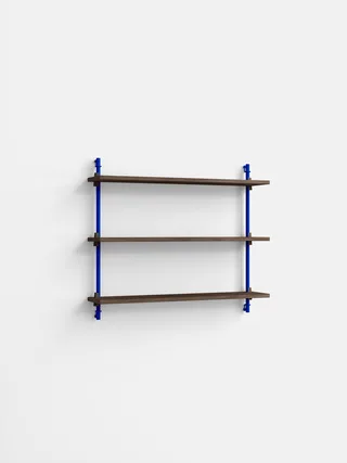 Wall Shelving – ws.65.1 von MOEBE in Smoked-Oak/Deep-Blue – Produktfoto 4 von 4