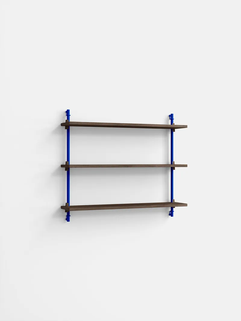 Wall Shelving – ws.65.1 von MOEBE in Smoked-Oak/Deep-Blue – Produktfoto 4 von 4