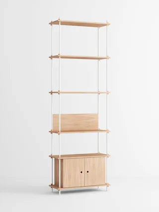 Shelving System – s.255.1.B by MOEBE in Oak/White – product photo 4 of 4