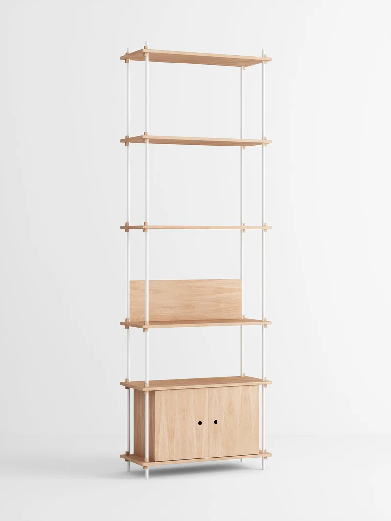 Shelving System – s.255.1.B by MOEBE in Oak/White – product photo 4 of 4