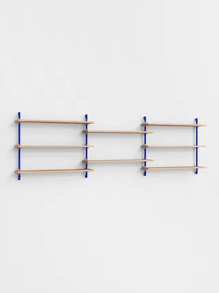 Wall Shelving – ws.65.3 by MOEBE in Oak/Deep-Blue – product photo 4 of 4