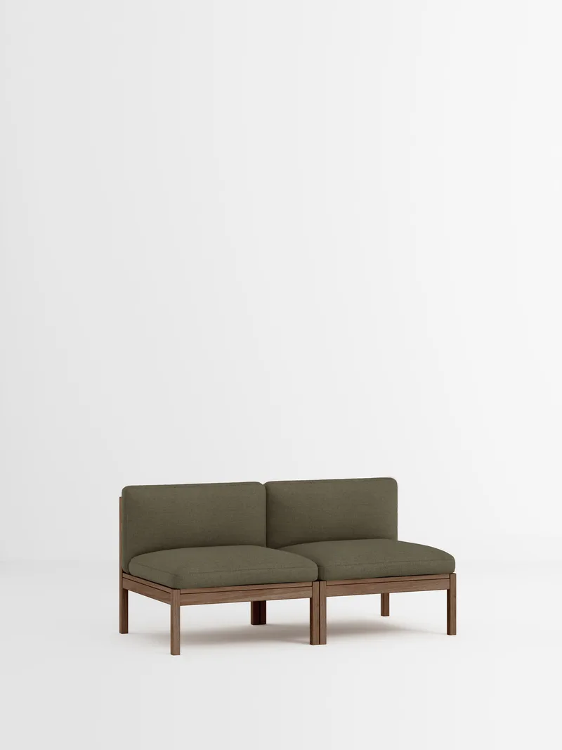 2 Seater Sofa by MOEBE in Re-Wool 2, Re-Wool 2 – 977, Smoked Oak – product photo 35 of 35