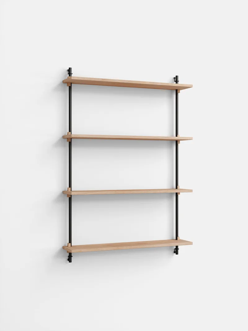 Wall Shelving – ws.115.1 by MOEBE in Oak/Black – product photo 4 of 4