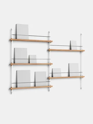 Magazine Shelving – MS.115.2 by MOEBE in Black – product photo 2 of 13