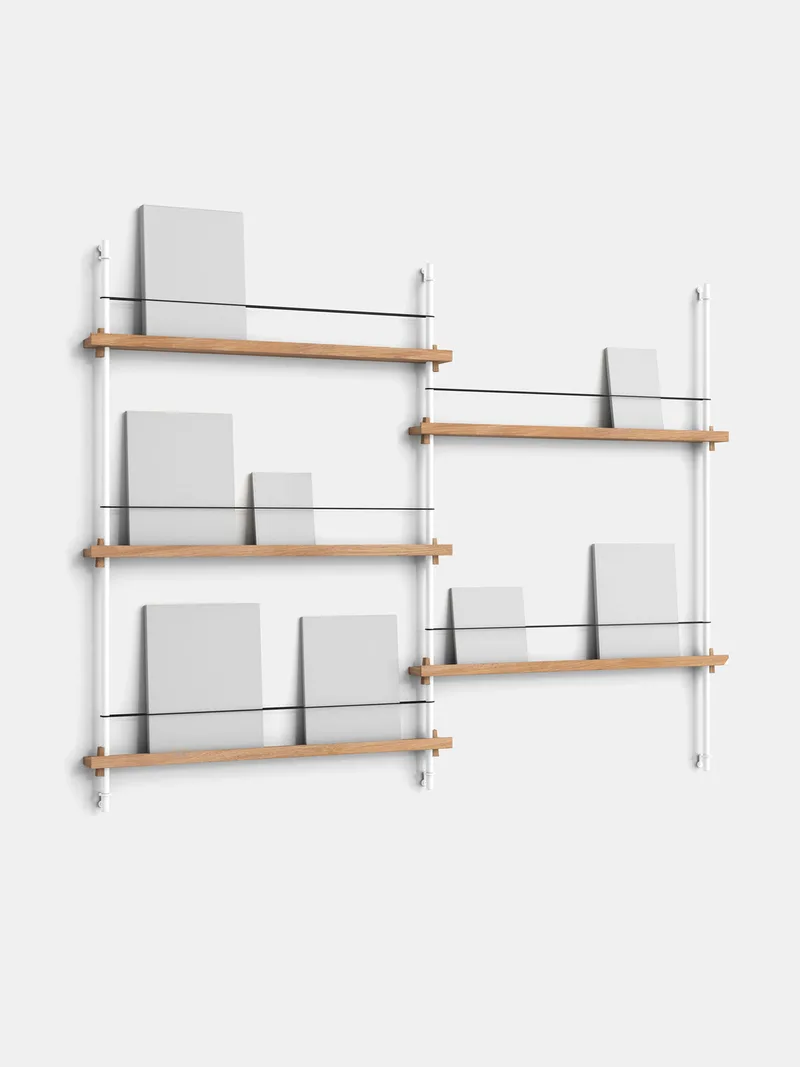 Magazine Shelving – MS.115.2 by MOEBE in Black – product photo 2 of 13