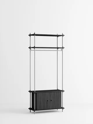 Shelving System – s.200.1.G by MOEBE in Black – product photo 2 of 4