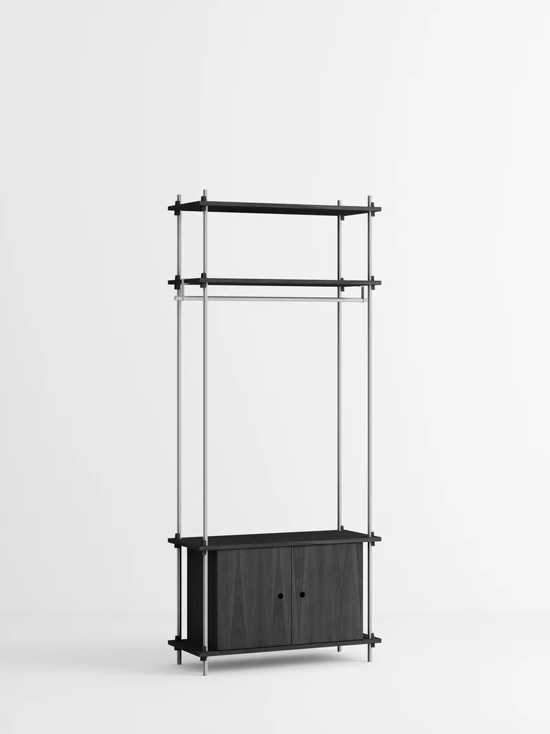 Shelving System – s.200.1.G by MOEBE in Black – product photo 2 of 4