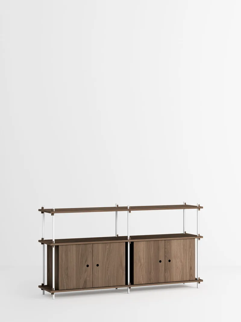 Shelving System – s.85.2.D by MOEBE in Smoked-Oak/White – product photo 4 of 4