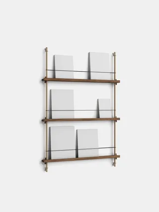 Magazine Shelving – MS.115.1 von MOEBE in Black/Stainless-Steel – Produktfoto 7 von 12