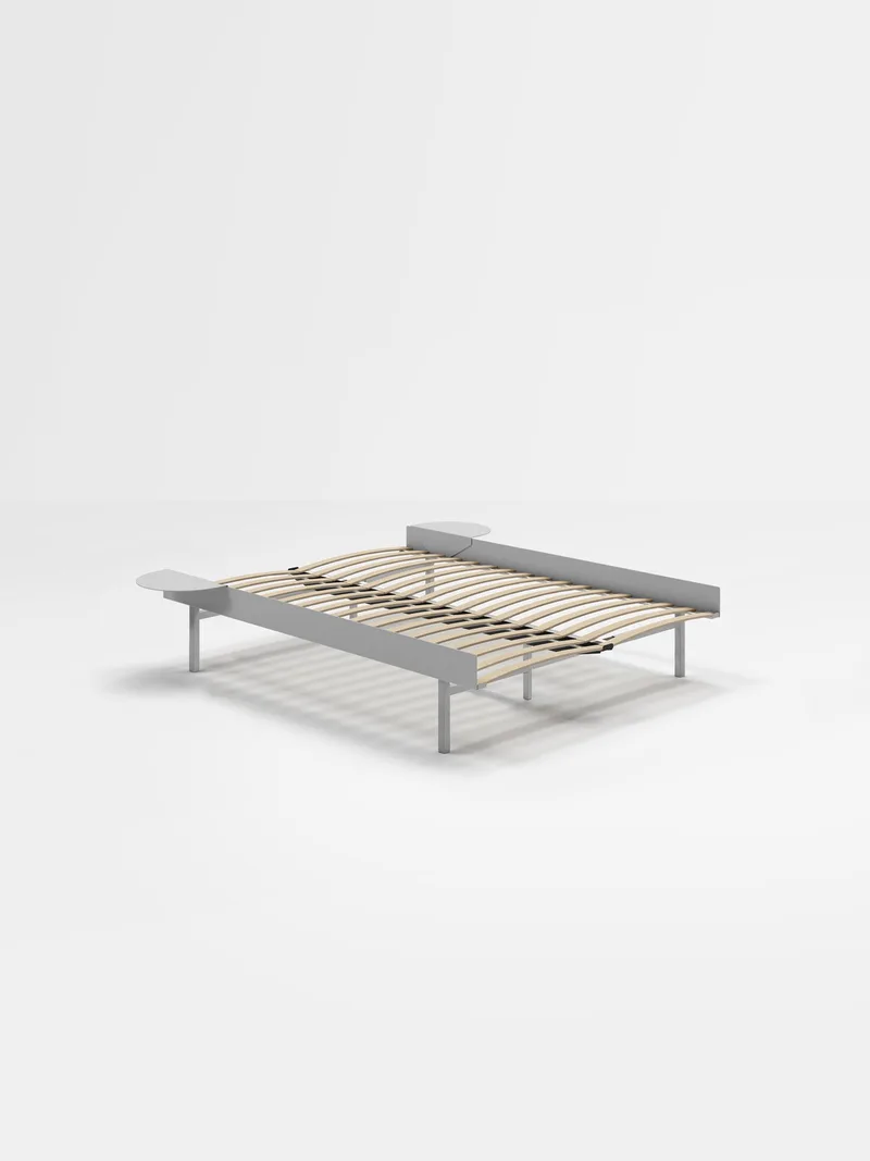 Bed 90 – 180 cm (High) van MOEBE in Stainless Steel, 2, 140 – productfoto 12 van 12