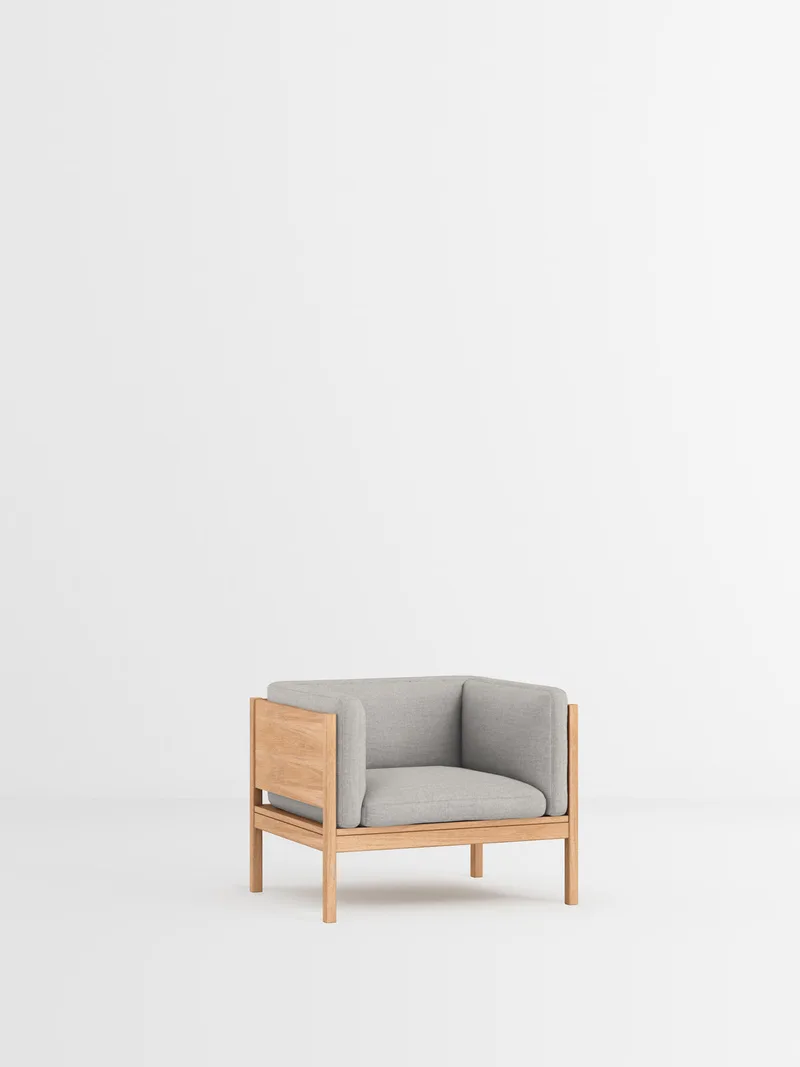 Lounge Chair van MOEBE in Autumn, Autumn 101, Oak – productfoto