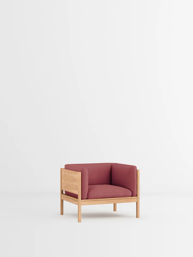 Lounge Chair by MOEBE in Field 2, Field 2 – 643, Oak – product photo