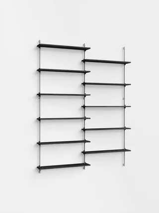 Wall Shelving – ws.200.2 by MOEBE in Black – product photo 2 of 4