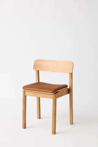 Everyday Chair von MOEBE in Oiled oak, Cognac Leather – Produktfoto 9 von 9