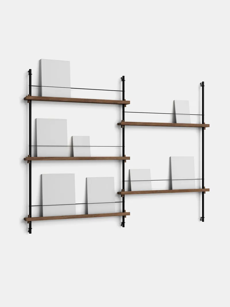Magazine Shelving – MS.115.2 by MOEBE in Black – product photo 10 of 13