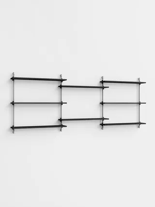 Wall Shelving – ws.85.3 van MOEBE in Black – productfoto 2 van 4