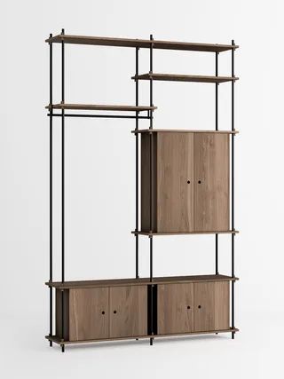 Shelving System – s.255.2.J by MOEBE in Smoked-Oak/Black – product photo 4 of 4