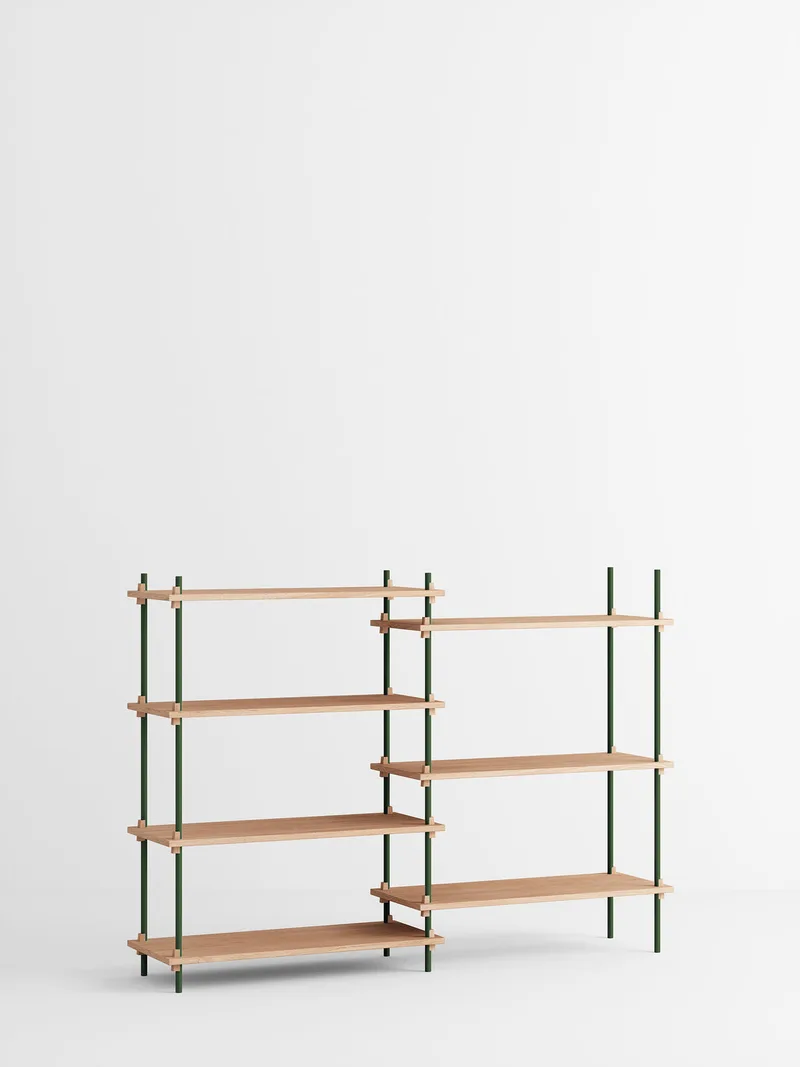 Shelving System – s.115.2.A by MOEBE in Oak/Pine-Green – product photo 3 of 3