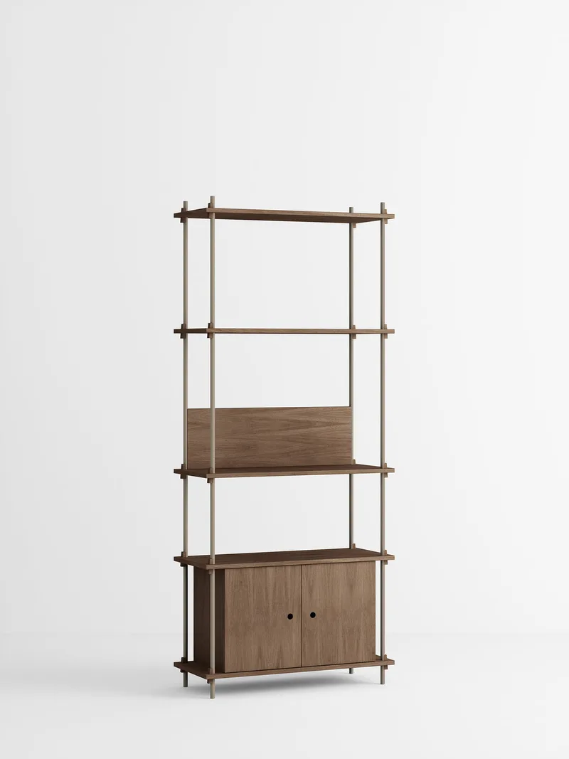 Shelving System – s.200.1.B by MOEBE in Smoked-Oak/Warm-Grey – product photo 4 of 4