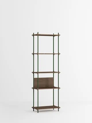 Shelving System – s.200.1.I by MOEBE in Smoked-Oak/Pine-Green – product photo 4 of 4