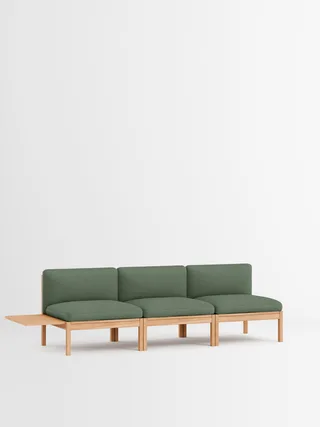 3 Seater Sofa with 1 Side Table by MOEBE in Autumn, Autumn 101, Oak – product photo 24 of 34