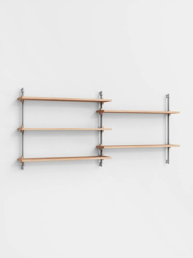 Wall Shelving – ws.65.2 van MOEBE in Black – productfoto 3 van 4