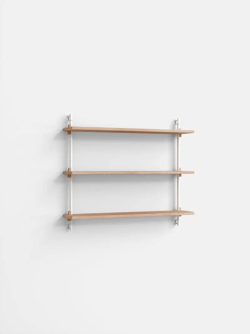 Wall Shelving – ws.65.1 von MOEBE in Oak/White – Produktfoto 4 von 4