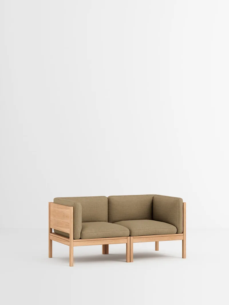 2 Seater Sofa with Sides by MOEBE in Autumn, Autumn 101, Oak – product photo 8 of 34