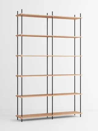 Shelving System – s.255.2.B van MOEBE in Oak/Black – productfoto 4 van 4
