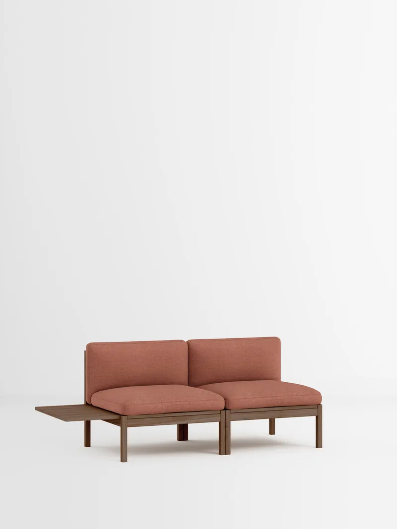2 Seater Sofa with 1 Side Table van MOEBE in Autumn, Autumn 551, Smoked Oak – productfoto 35 van 35