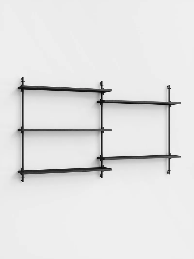 Wall Shelving – ws.85.2 by MOEBE in Black – product photo 4 of 4