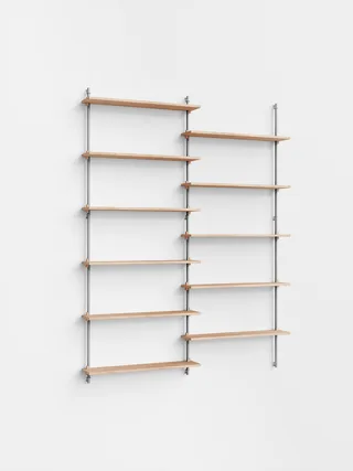 Wall Shelving – ws.200.2 by MOEBE in Black – product photo 3 of 4