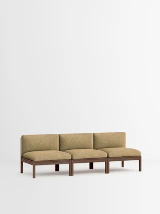 3 Seater Sofa van MOEBE in Moss, Moss 0021, Smoked Oak – productfoto 35 van 35