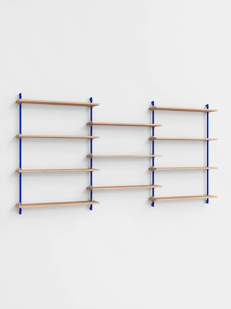 Wall Shelving – ws.115.3 by MOEBE in Oak/Deep-Blue – product photo 4 of 4