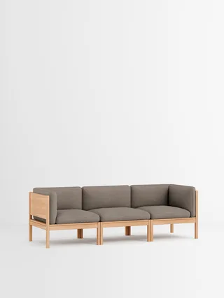 3 Seater Sofa with Sides von MOEBE in Autumn, Autumn 101, Oak – Produktfoto 7 von 34