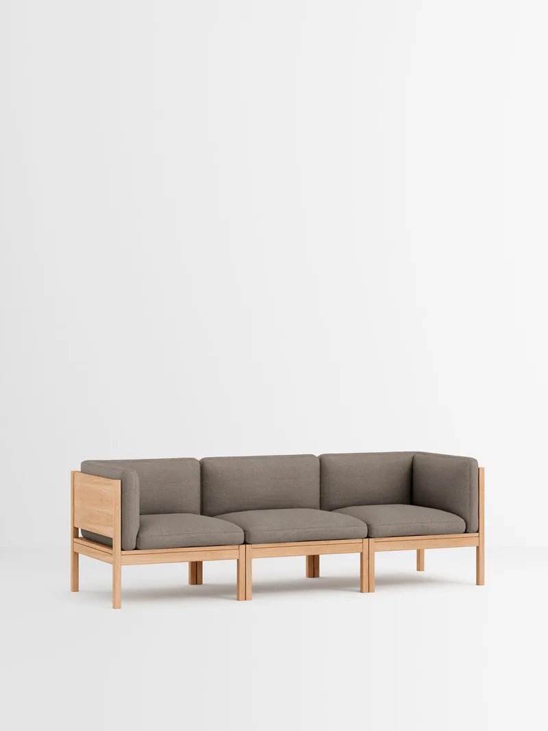 3 Seater Sofa with Sides von MOEBE in Autumn, Autumn 101, Oak – Produktfoto 7 von 34
