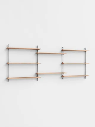 Wall Shelving – ws.85.3 van MOEBE in Black – productfoto 1 van 4