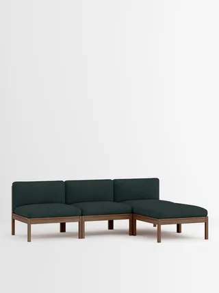 3 Seater Sofa with Chaise Longue de MOEBE en Autumn, Autumn 971, Smoked Oak – photo du produit 33 sur 33