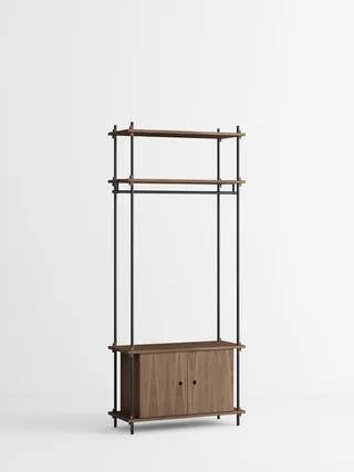 Shelving System – s.200.1.G by MOEBE in Smoked-Oak/Black – product photo 4 of 4