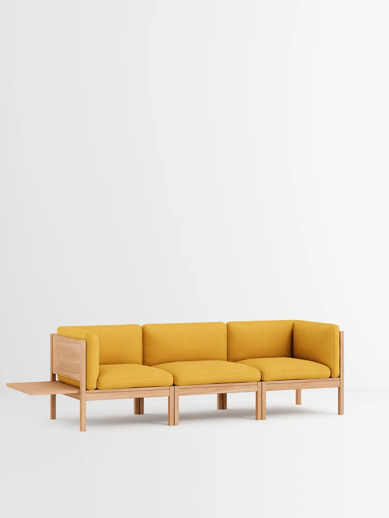 3 Seater Sofa with Sides + 1 Side Table van MOEBE in Autumn, Autumn 101, Oak – productfoto 2 van 34