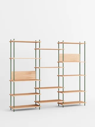 Shelving System – s.200.3.A de MOEBE en Oak/Pine-Green – photo du produit 4 sur 4