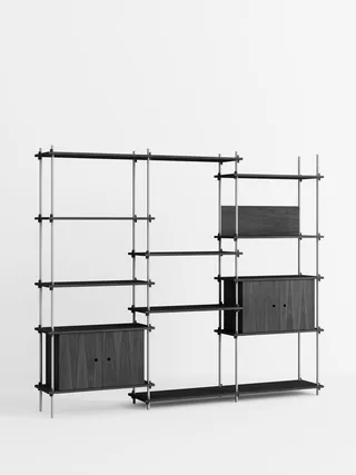 Shelving System – s.200.3.B by MOEBE in Black – product photo 2 of 4