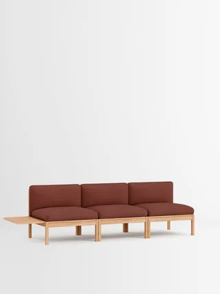 3 Seater Sofa with 1 Side Table by MOEBE in Autumn, Autumn 101, Oak – product photo 29 of 34