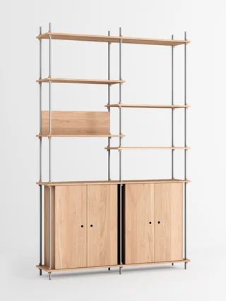 Shelving System – s.255.2.H van MOEBE in Black – productfoto 1 van 4