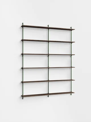 Wall Shelving – ws.200.2.B by MOEBE in Smoked-Oak/Pine-Green – product photo 15 of 15