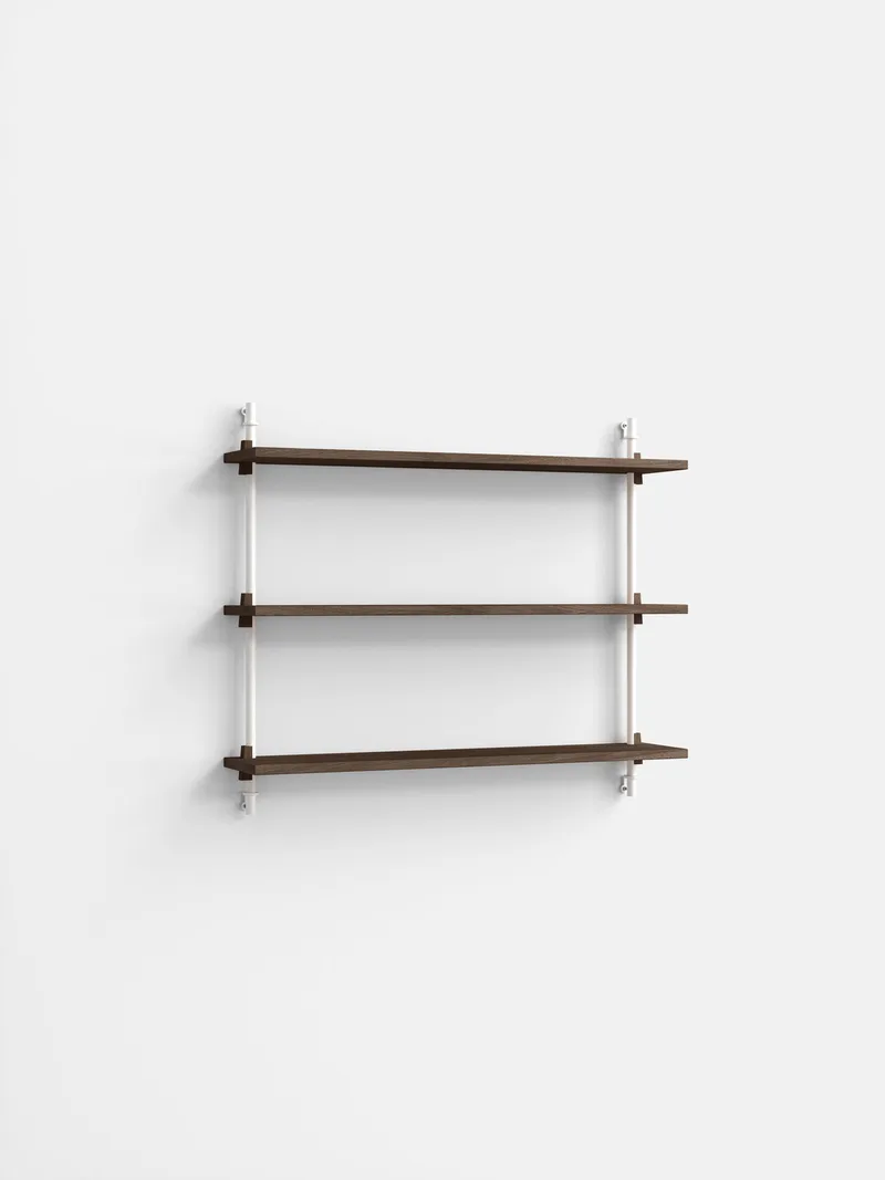 Wall Shelving – ws.65.1 van MOEBE in Smoked-Oak/White – productfoto 4 van 4