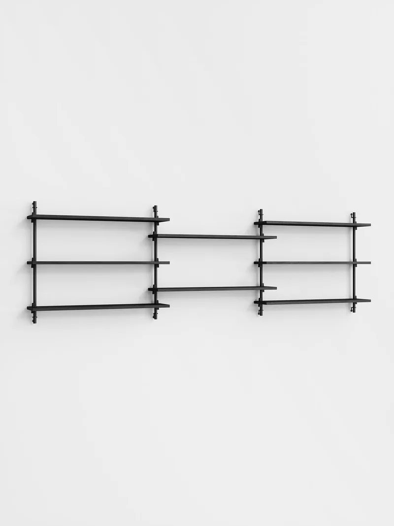 Wall Shelving – ws.65.3 by MOEBE in Black – product photo 4 of 4
