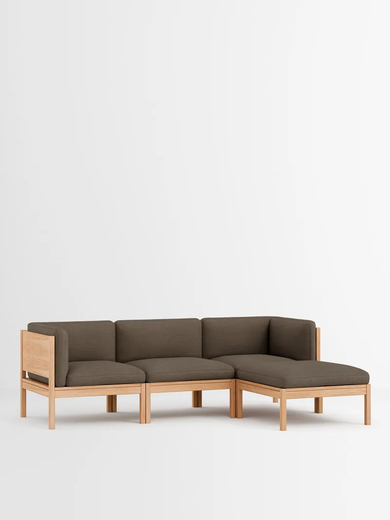 Modular Sofa by MOEBE in Autumn, Autumn 971, Oak – product photo 5 of 14