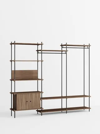 Shelving System – s.200.3.C van MOEBE in Smoked-Oak/Black – productfoto 4 van 4