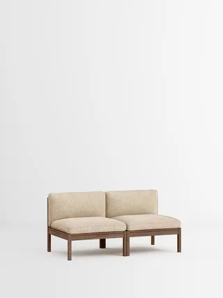 2 Seater Sofa by MOEBE in Moss, Moss 0019, Smoked Oak – product photo 35 of 35